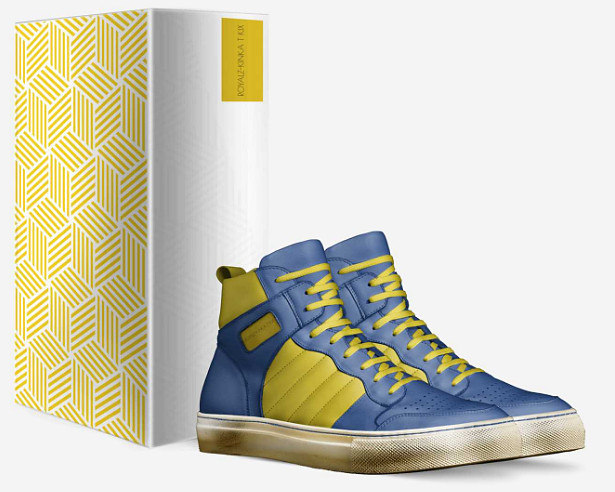 Retro Basketball High Tops: Royalz