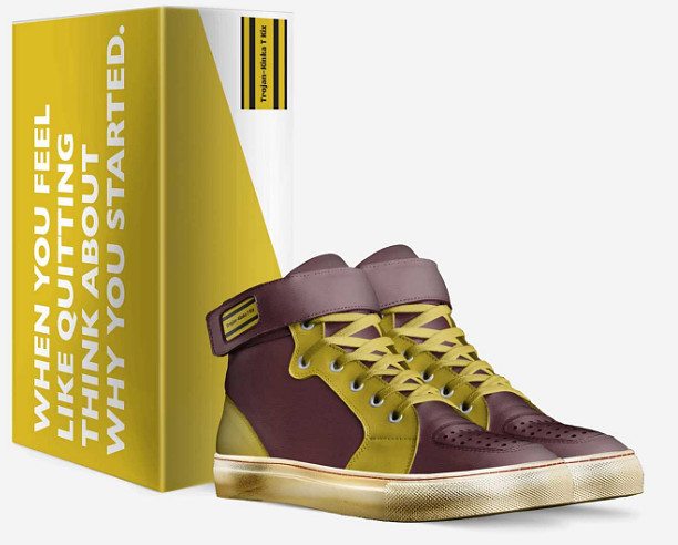 Basketball High Tops w/Straps - Trojan
