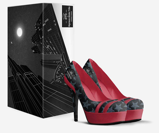 Striped Platform Pumps - Myrman