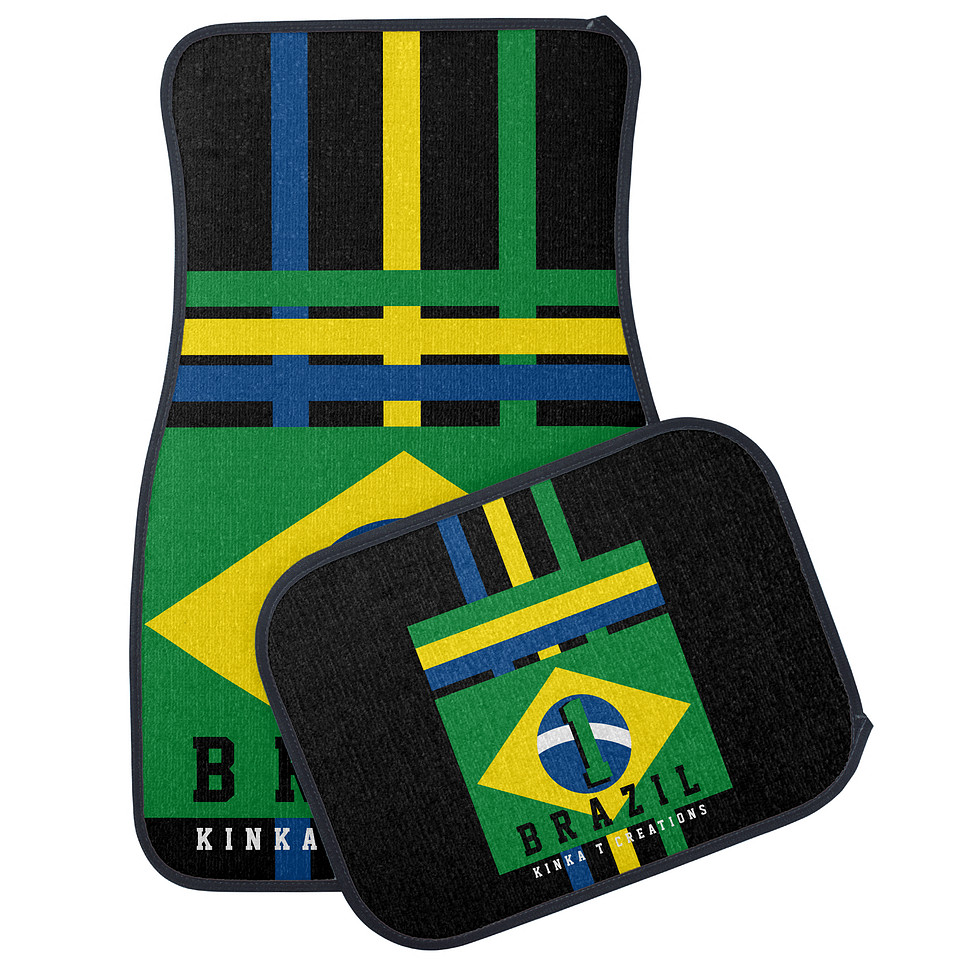 ($140) Vehicle Floor Mat Set: Brazil