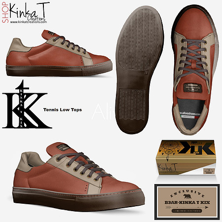 Tennis Low Tops: B3AR Redskin