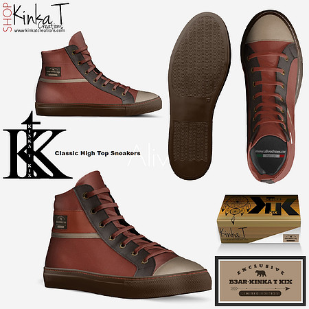 Classic High Top Sneakers: B3AR Redskin