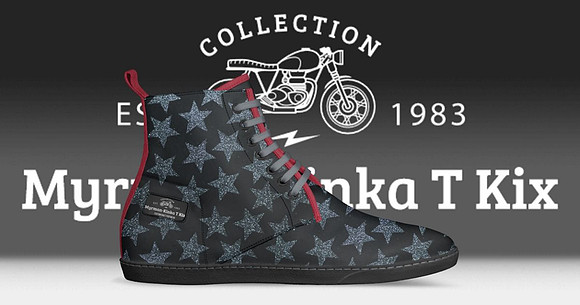 Myrman - Kinka T Kix original Italian leather shoe line.