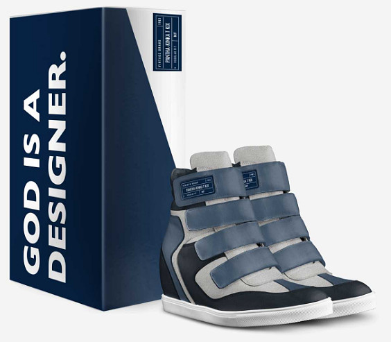 Velcro Wedge Sneakers - Pantha