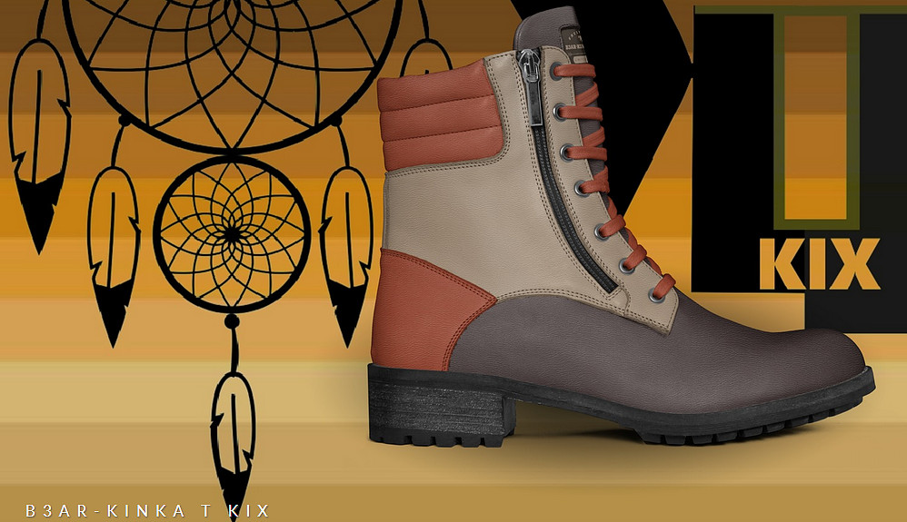 Zip Military Boots: B3AR Brown