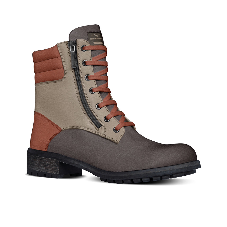 Zip Military Boots: B3AR Brown