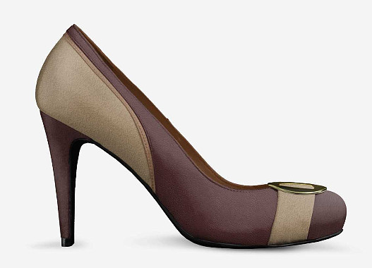 Stiletto Buckle High Heels: Brown Betty