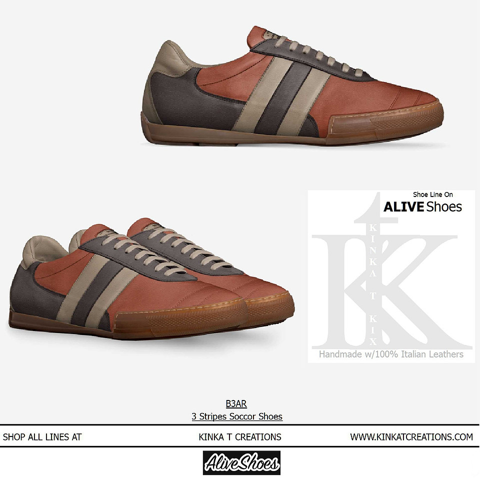 3 Soccer Style Sneakers - B3AR