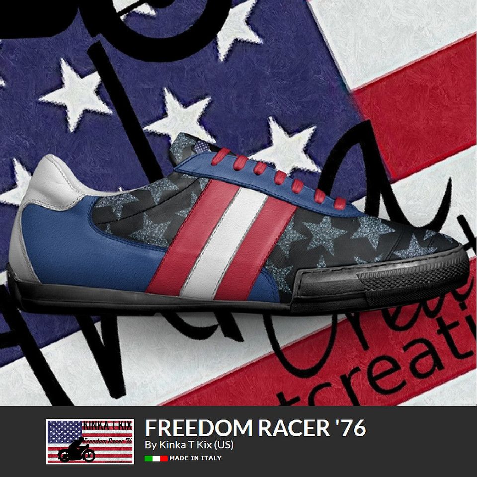 3 Soccer Style Sneakers  - Freedom Racer '76