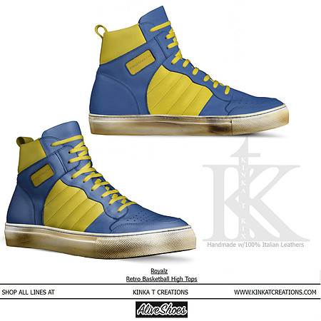 Retro Basketball High Tops: Royalz