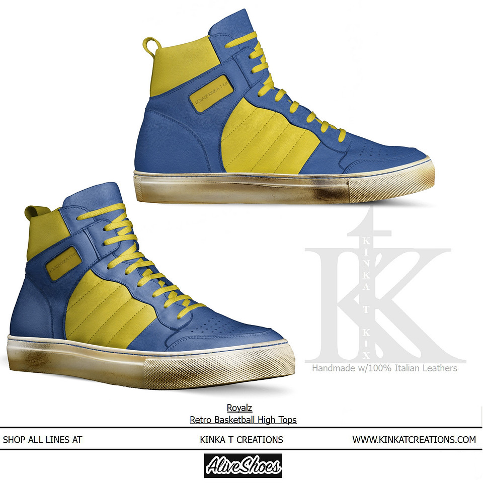 Retro Basketball High Tops: Royalz