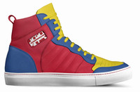 Retro Basketball High Top Shoes (White): Hawks