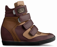 Velcro Wedge Sneakers: B3AR Cognac