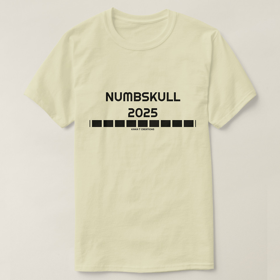 ($25) Basic T-Shirt (men's): Numbskull 2025