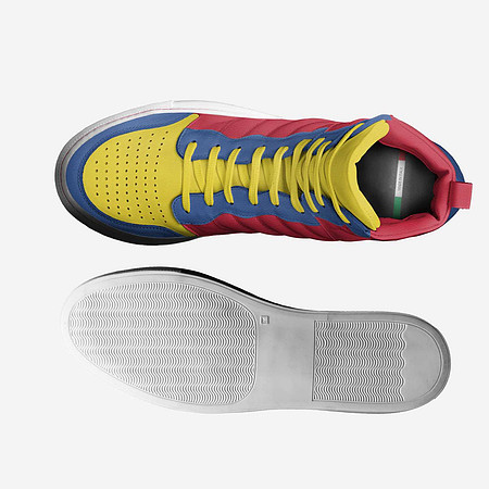 Retro Basketball High Top Shoes (White): Hawks