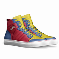 Retro Basketball High Top Shoes (White): Hawks