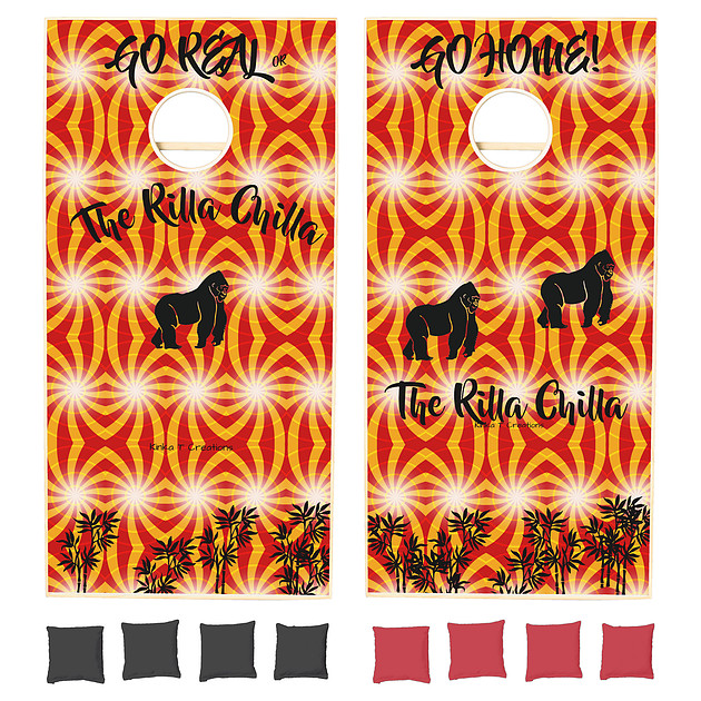 Zenfolio | Kinka T Creations | ($321) Cornhole Set: The Rilla Chilla
