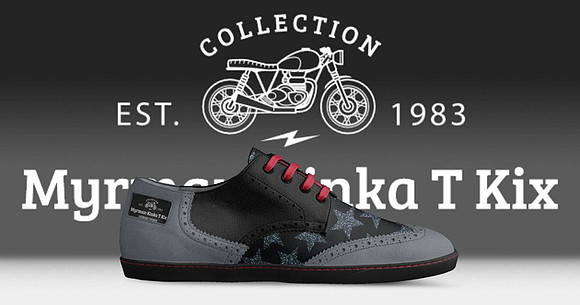 Myrman - Kinka T Kix original Italian leather shoe line.