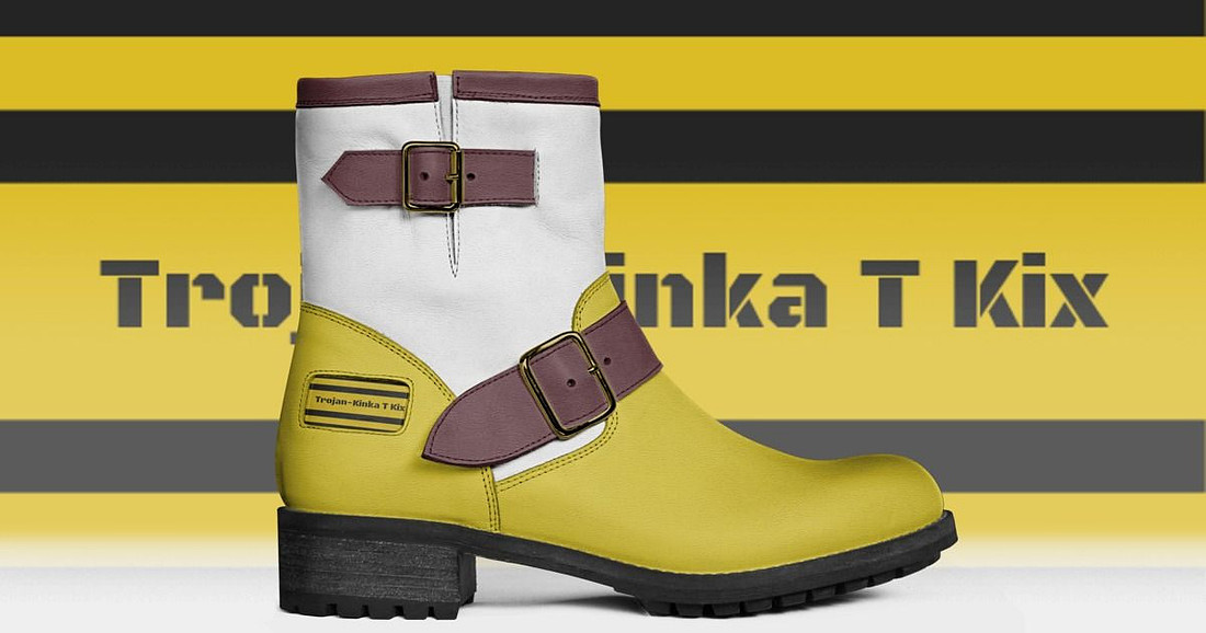 Trojan - Kinka T Kix original Italian leather shoe line.