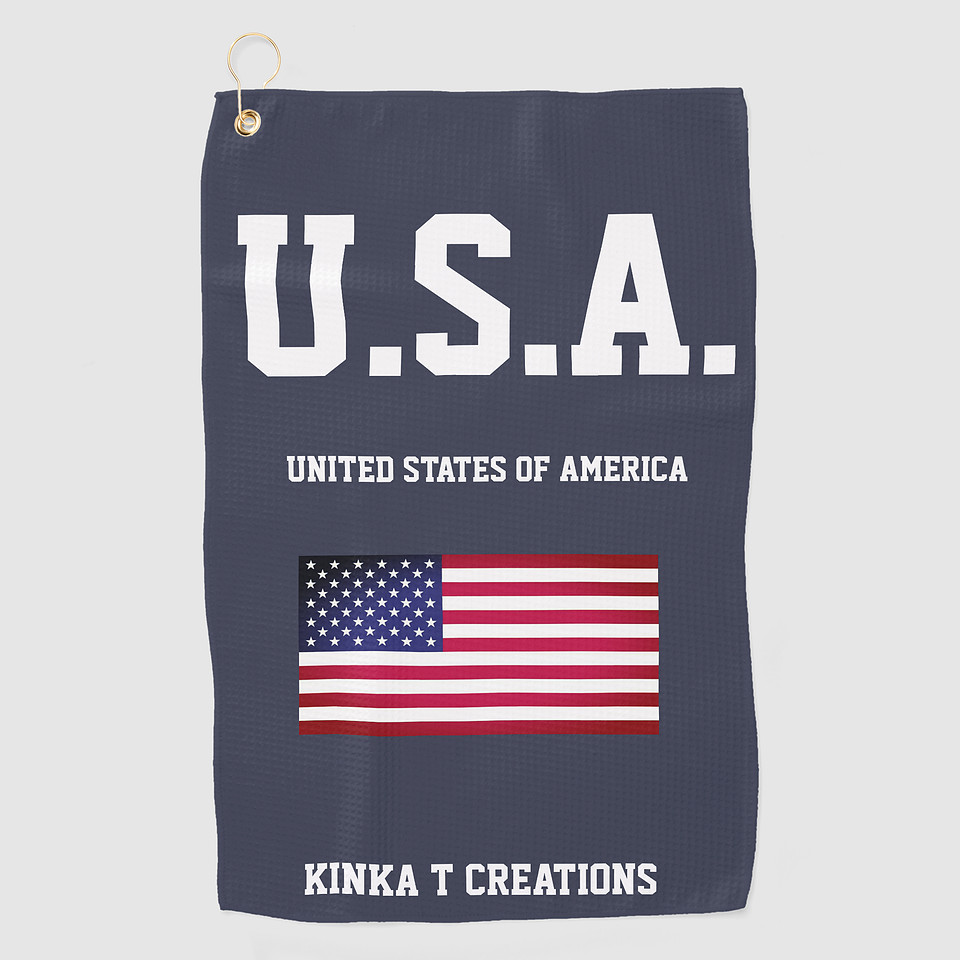 ($31) Golf Towel: U.S.A.