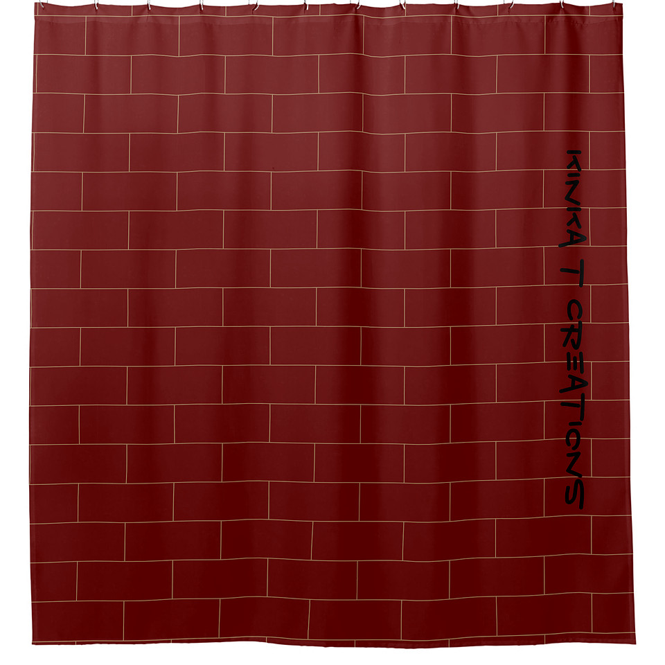 ($67.80) Shower Curtain: Bricks