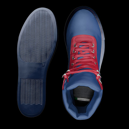 ($239) High Top Polo Sneakers: Reblu