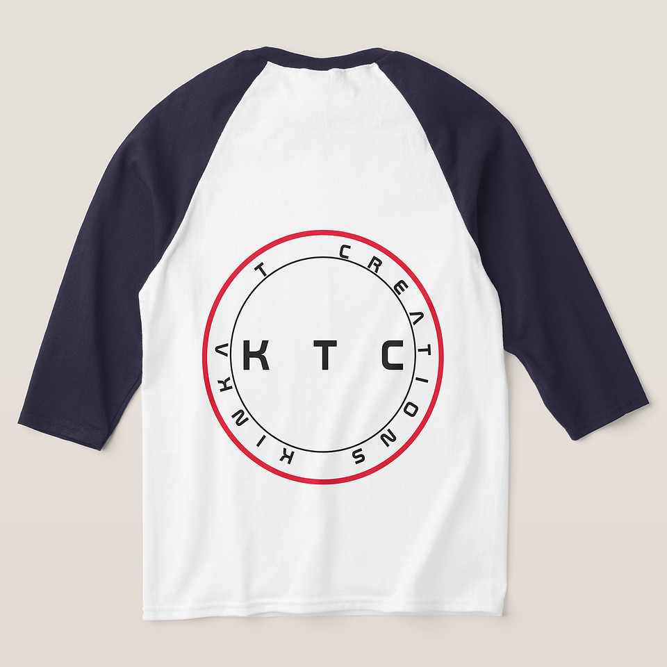 Basic 3/4 Sleeve Raglan T-Shirt: Ace (discount at check out)