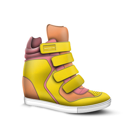 Velcro Wedge Sneakers: Sherbi