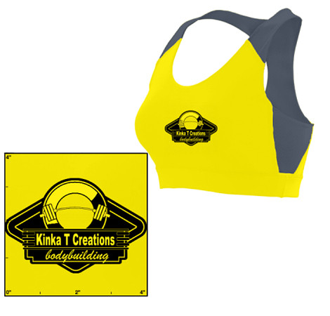 ($43.99) - Kinka T Creations Bodybuilding: Racerback Sports Bra