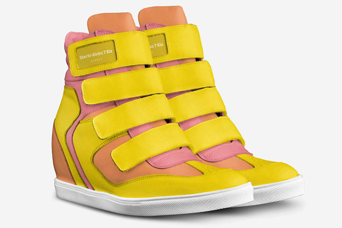 Velcro Wedge Sneakers: Sherbi