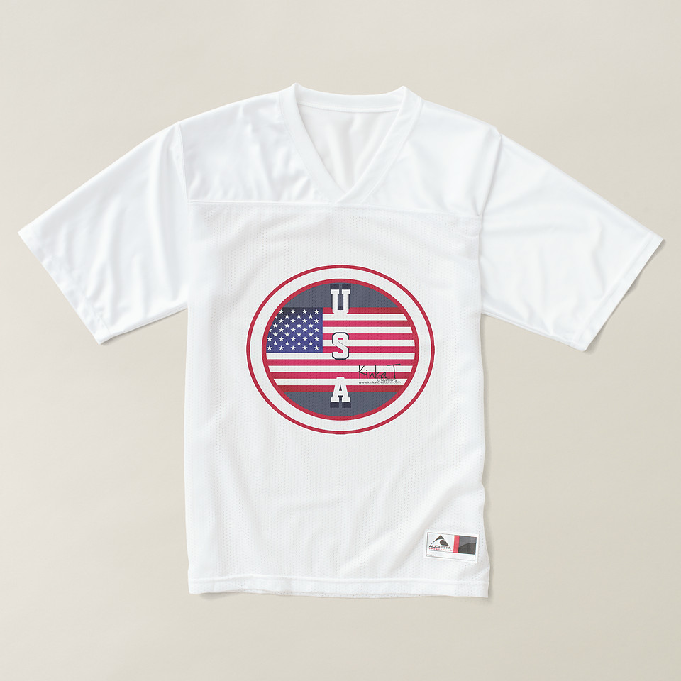 U.S.A. Kinka T Creations Men's Football Jersey