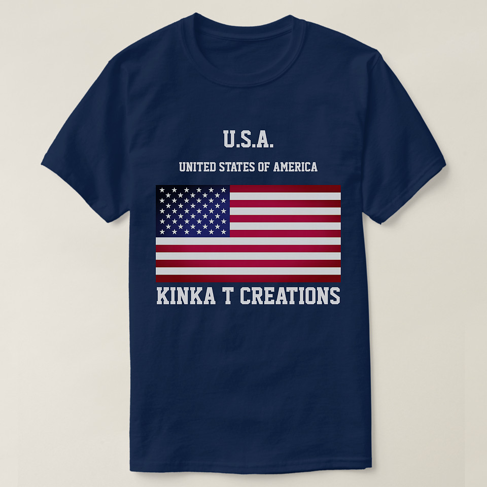 ($30.65) Basic Dark T-Shirt: U.S.A. Kinka T Creations