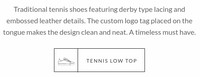 Tennis Low Top Sneakers (White): Rilla