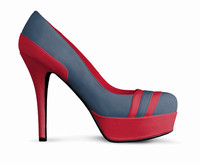 ($209) Striped Platform Pumps: Reblu
