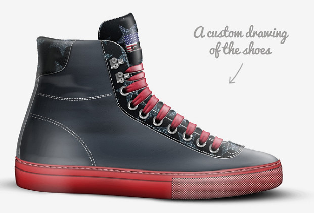 Polo Style High Tops: Freedom Racer '76