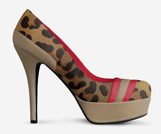 54 - Striped Platform Pumps - Levito