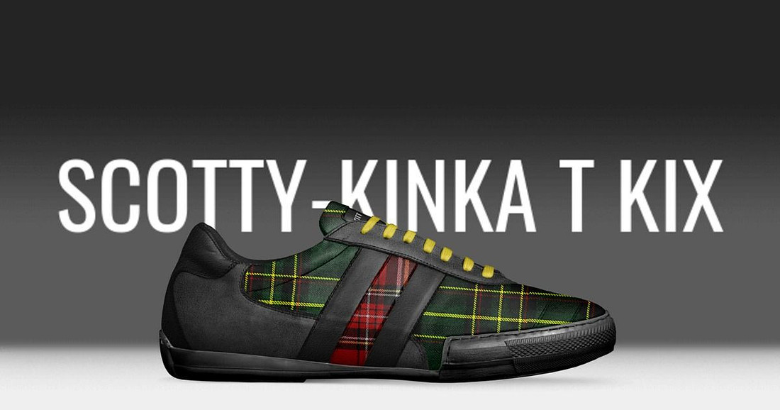 Striped Indoor Soccer Style Shoes: Scotty