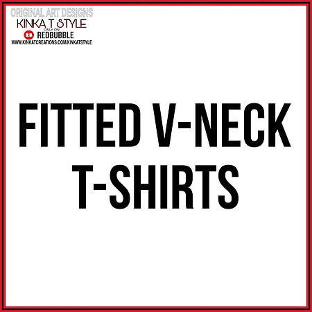 - Fitted V-Neck T-Shirts