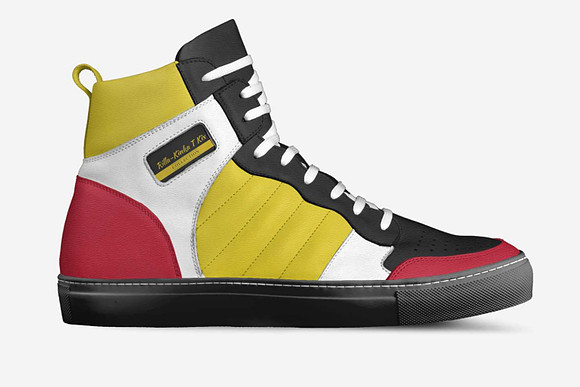Retro Basketball High Top Shoes (Black): Rilla