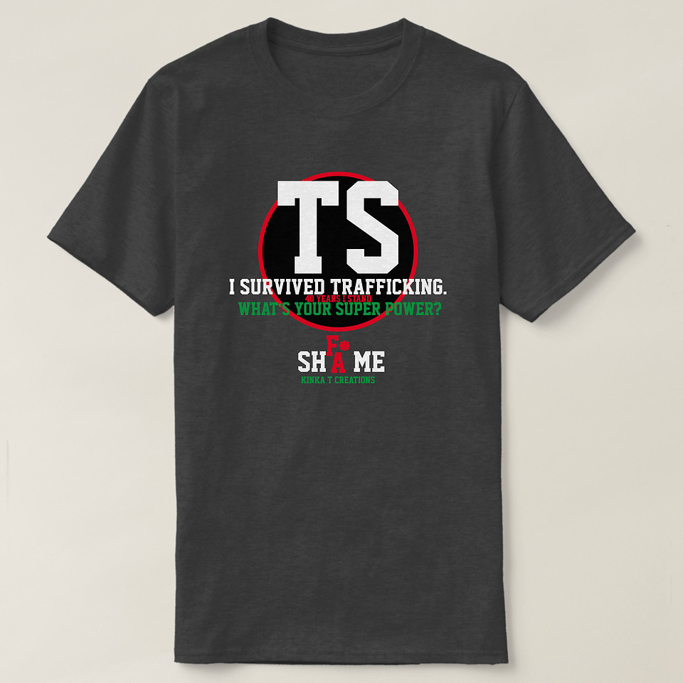 ($33.55) Basic Dark T-Shirt: TS - F* Shame