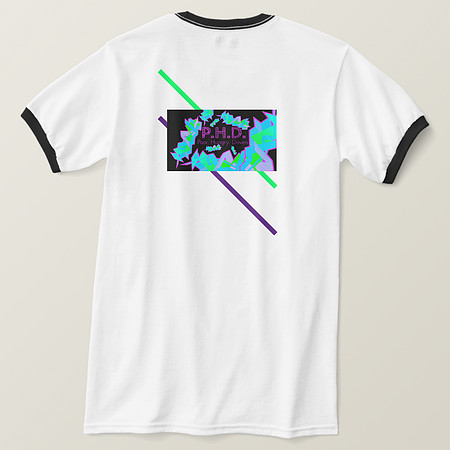 Basic Ringer T-Shirt - P.H.D. Poor. Hungry. Driven.