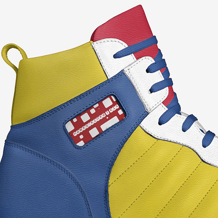 Retro Basketball High Top Shoes (Red): Hawks
