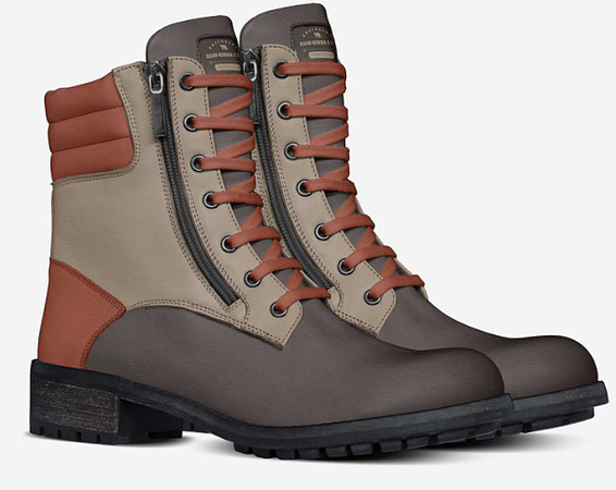 Zip Military Boots