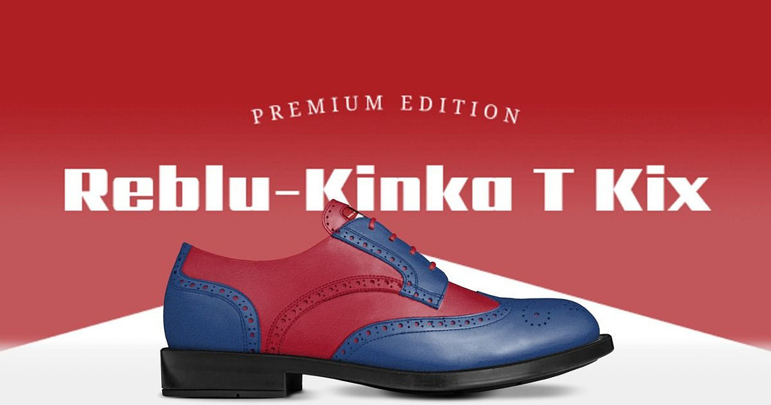 Reblu - Kinka T Kix original Italian leather shoe line.