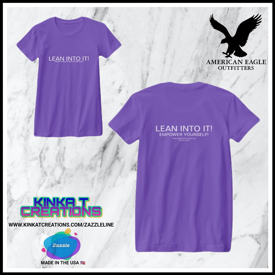 Lean Into It! Empower Yourself! (American Apparel Fine Jersey T-Shirt)