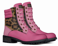 Zip Military Boots
