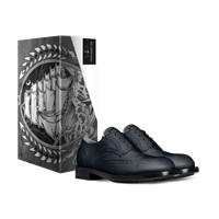 Traditional Derby Shoes (Navy): Charq