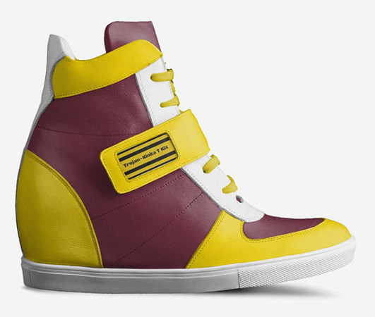 High Top Wedge Sneakers - Trojan