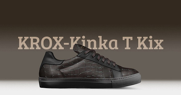 Tennis Low Top Sneakers: KROX Black