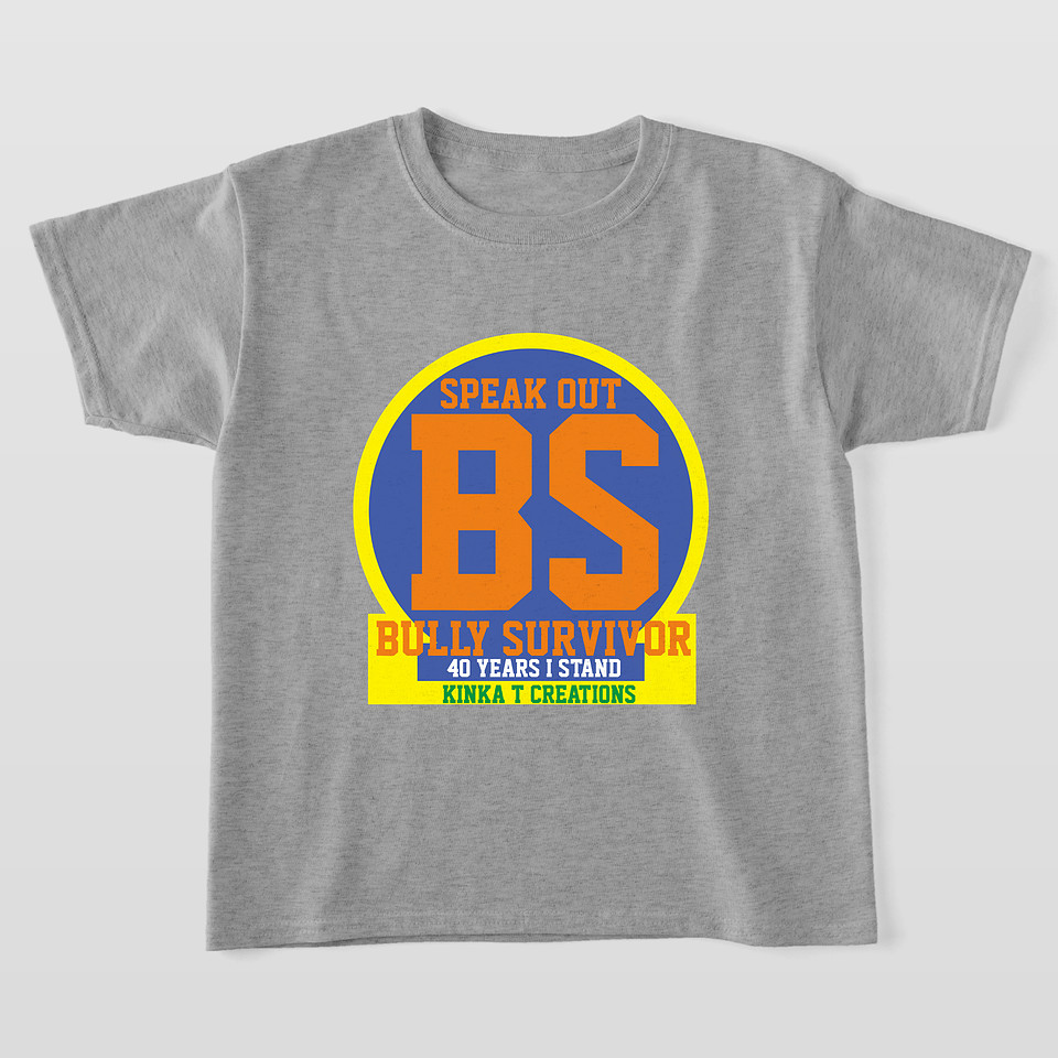 ($34.20) Kids Basic T-Shirt: Bully Survivor